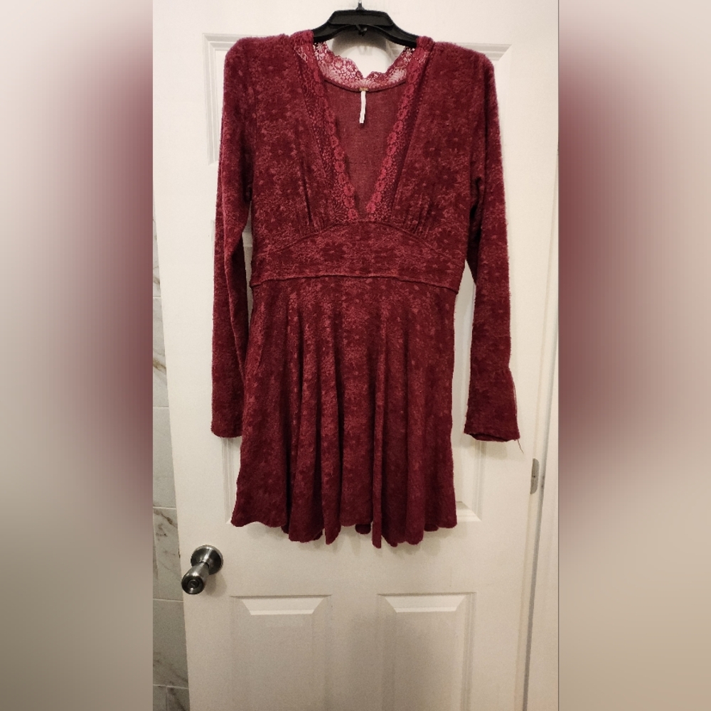 Free PeopleWomen's Red All Yours Mini Dress - Picture 3 of 7